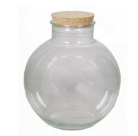 Spherical pot with cork (Height 30cm)