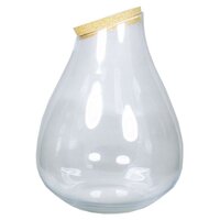 Glass Drop with cork (Height 37cm)(terrarium vase with cork)